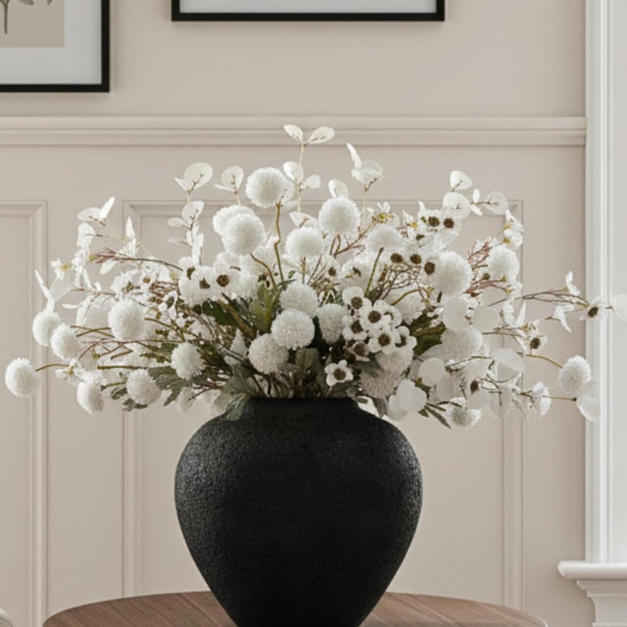 22" Long Stems Artificial Wax Flowers – Silk Floral Stems for Vase Arrangements and Table Centerpieces